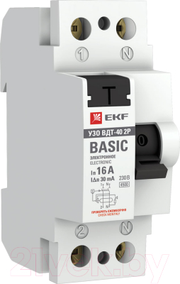 Устройство защитного отключения EKF Basic / elcb-2-16-10e-sim