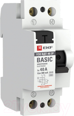 Устройство защитного отключения EKF Basic / elcb-2-40-300e-sim