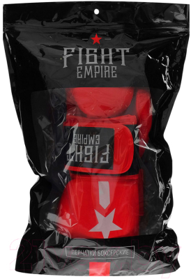 Боксерские перчатки Fight Empire 4153919 (12oz, красный)