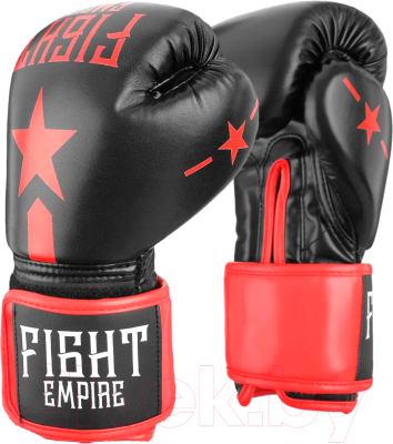 Боксерские перчатки Fight Empire 4153937 (8oz, черный)