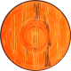 Тарелка столовая глубокая Wilmax WL-668325/A (оранжевый) - 