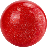 Мяч для художественной гимнастики Torres AGP-15-02 (красный/блестки) - 