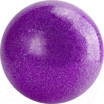 Мяч для художественной гимнастики Torres AGP-15-04 (фиолетовый/блестки)