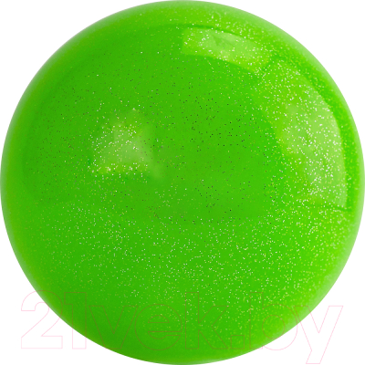 Мяч для художественной гимнастики Torres AGP-15-05 (зеленый/блестки)