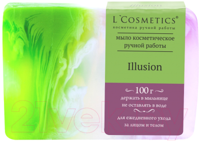 Мыло твердое L'Cosmetics Ручной работы Illusion по мотивам Lanvin Eclat D'arpege W  (100г)
