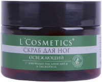 Скраб для ног L'Cosmetics Освежающий с эфирными маслами мяты танжерина (100мл) - 