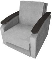 Кресло-кровать Асмана Виктория с декором 2 (рогожка серый) - 