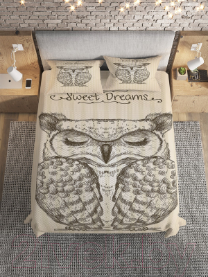 Набор текстиля для спальни JoyArty Спящая сова / bcsl_77323 (160x220)