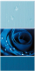 Панель ПВХ КронаПласт Unique Капли росы синие (2700x250x8мм) - 