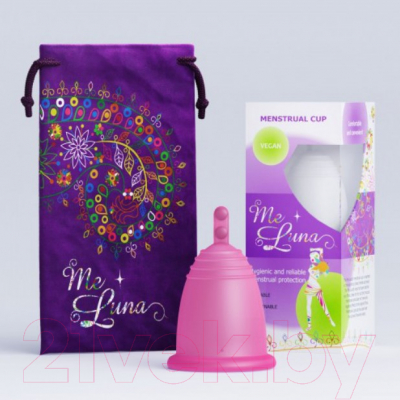 Менструальная чаша Me Luna Sport XL Stem Fuchsia