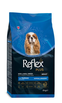 Сухой корм для собак Reflex Plus Для мини и мелких пород с лососем (8кг) - 