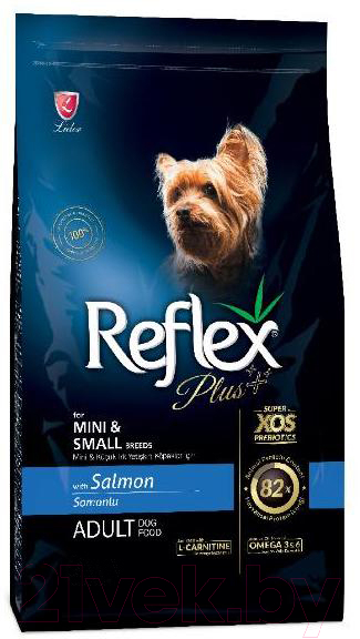 Сухой корм для собак Reflex Plus Для мини и мелких пород с лососем