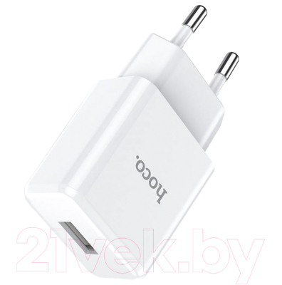 Зарядное устройство сетевое Hoco N9 + кабель AM-8pin Lightning / 23753-N9iW (1м, белый)