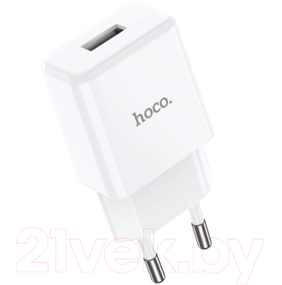 Зарядное устройство сетевое Hoco N9 + кабель AM-8pin Lightning / 23753-N9iW (1м, белый)
