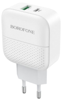 

Зарядное устройство сетевое Borofone, BA46A + кабель USB-C на Lightning / 23752-BA46ABKW