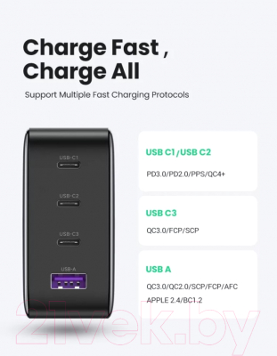 Зарядное устройство сетевое Ugreen CD226 / 40747 (черный)