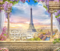 

Фотообои бесшовные Citydecor, Вид на Париж