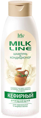 Шампунь для волос Iris Cosmetic Milk Line Кефирный Очищающий (1л)
