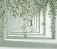 

Фотообои бесшовные Citydecor, Flower Tunnel 3D 3