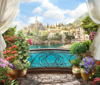 

Фотообои бесшовные Citydecor, Вид из балкона