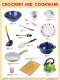 Развивающий плакат Мозаика-Синтез Crockery And Cookware / МС11134 - 