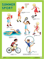 Развивающий плакат Мозаика-Синтез Summer Sport / МС11008 - 