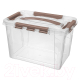 Ящик для хранения Econova Grand Box / 433200214 (6.65л, коричневый) - 