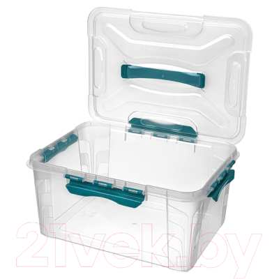 Ящик для хранения Econova Grand Box / 433200402 (15.3л, голубой)