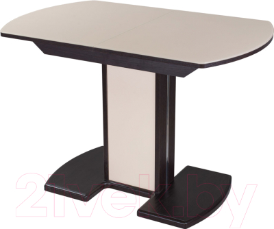 Обеденный стол Домотека Танго ПО 80x120-157 (кремовый/венге/05)