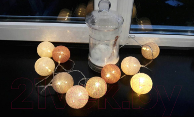 Тайские фонарики Подари 61001 (12/молочный/розовый/пудра/чайная роза)