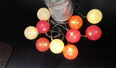 Тайские фонарики Подари 61001 (9/белый/красный/оранжевый)