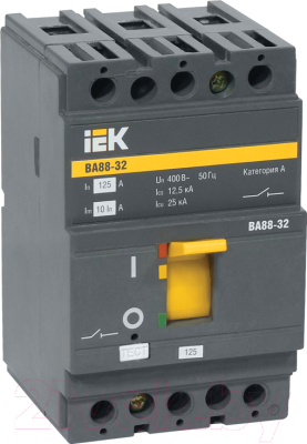Выключатель автоматический IEK ВА 88-32 125А 3п 25кА / SVA10-3-0125-R