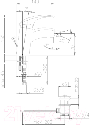 Смеситель Armatura Ametyst 407-015-00