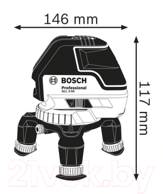 Лазерный нивелир Bosch GLL 3-50 Professinal (0.601.063.801)