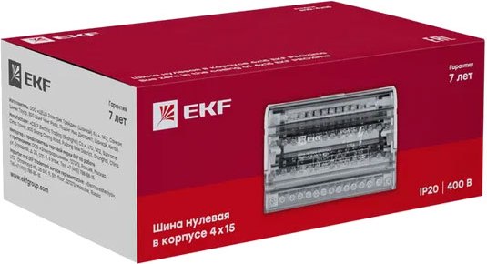 Шина нулевая EKF 4x15