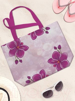 Пляжная сумка JoyArty Орхидеи на боке / bsz_385249