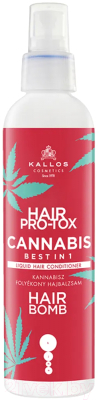 Спрей для волос Kallos Cosmetics Pro-Tox Cannabis Best in 1 с маслом семян конопли (200мл)