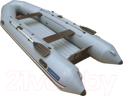Надувная лодка Leader Boats Тундра-380 / 0054381 (серый)
