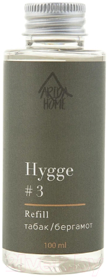 Жидкость для аромадиффузора Arida Home Hygge №3 Табак и Бергамот  (100мл)
