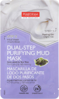 

Маска для лица гелевая Purederm, Dual-Step Purifying Mud Mask Seaweed&Tea Tree