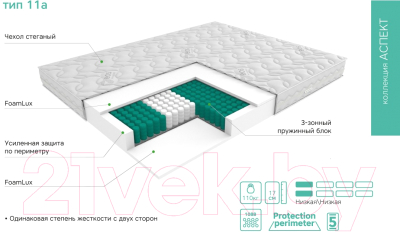 Матрас EOS Аспект 11a 110x180 (жаккард)