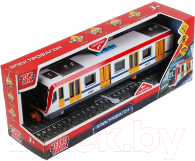 Вагон метро игрушечный Технопарк SUBWAYMSC-30PL-RDWH