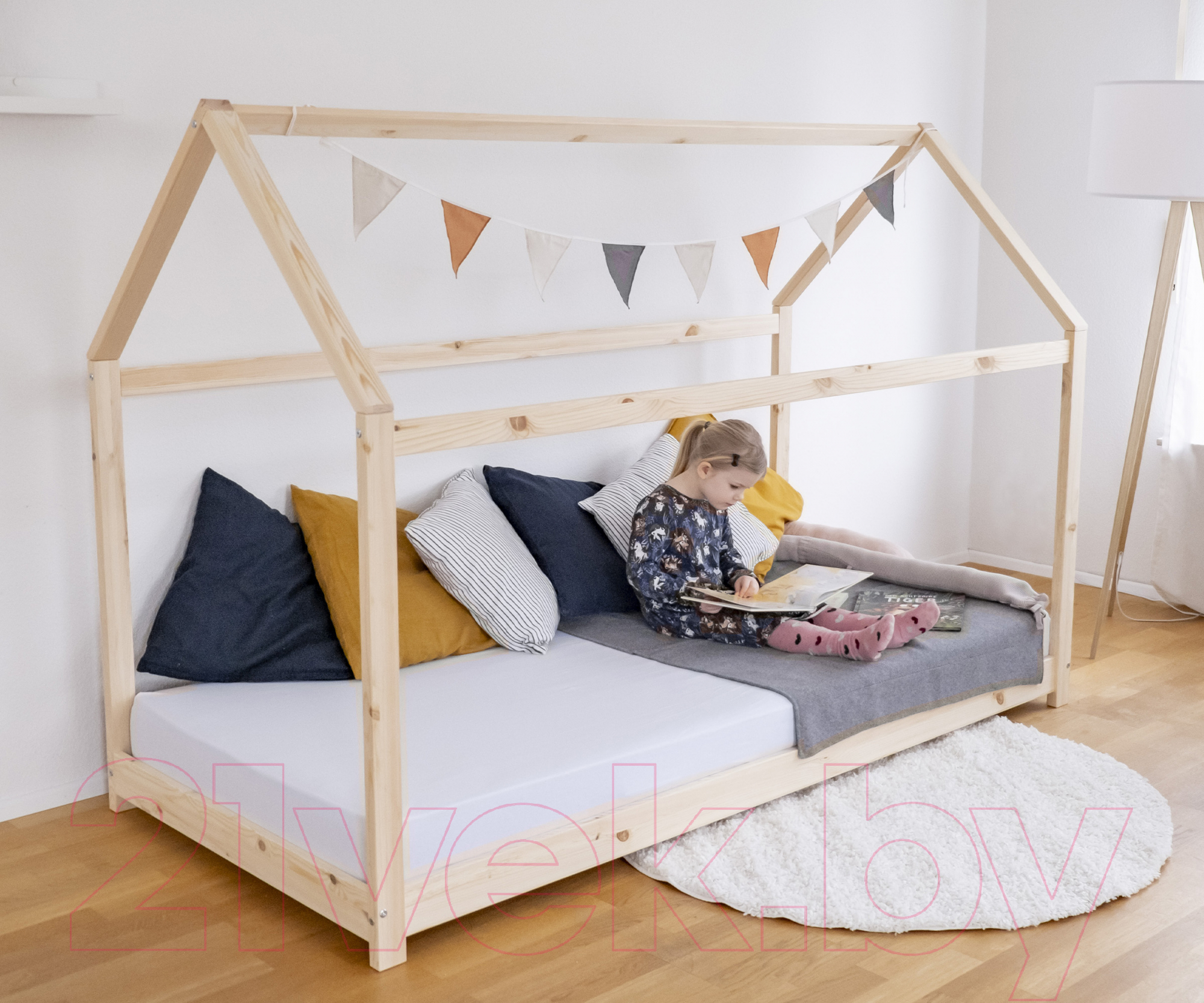 Стилизованная кровать детская Millwood SweetDreams 1230 200x90