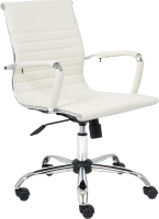 Кресло офисное Tetchair Urban-Low кожзам (белый) - 