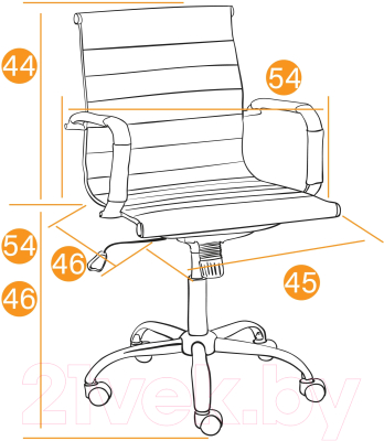 Кресло офисное Tetchair Urban-Low флок (оливковый)
