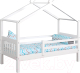 Стилизованная кровать детская Мебельград Ассоль 70x160 (белый) - 