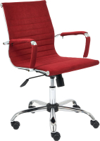 Кресло офисное Tetchair Urban-Low флок (бордовый) - 
