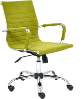 Кресло офисное Tetchair Urban-Low флок (оливковый) - 