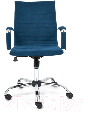 Кресло офисное Tetchair Urban-Low флок (синий)