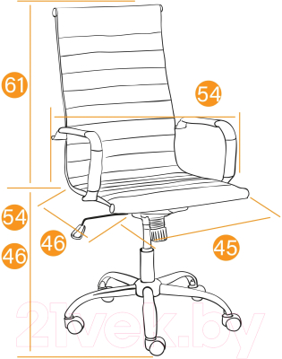 Кресло офисное Tetchair Urban кожзам (металлик)